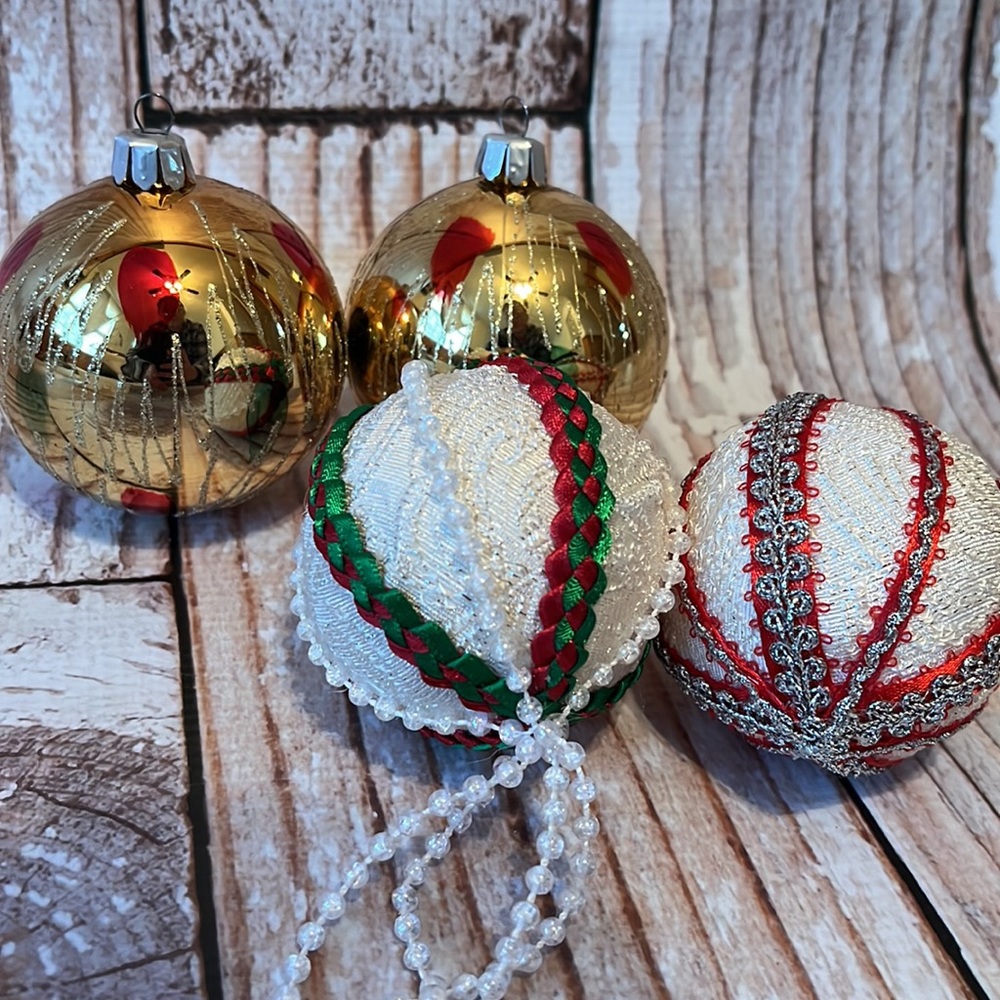 Christmas Classics Hand Decorated Glass Ornaments